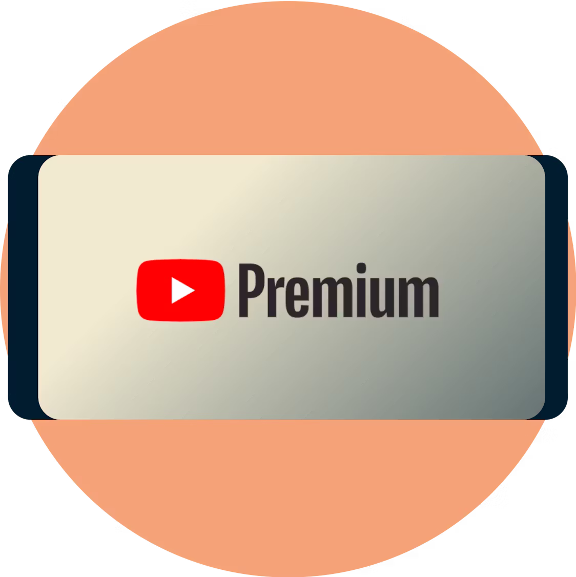 YouTube Premium sur un &eacute;cran de smartphone.
