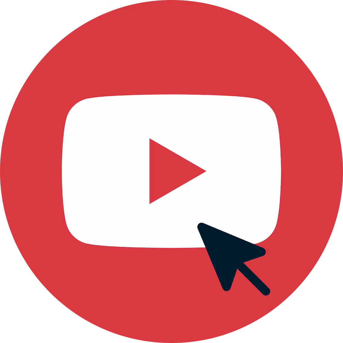 Curseur sur le bouton "S'abonner" de Youtube
